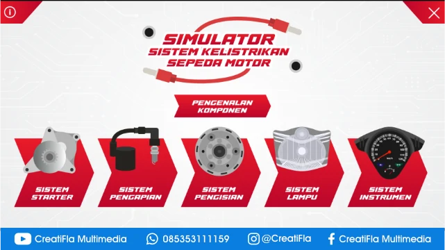 jasa Simulator Sistem Kelistrikan Sepeda Motor