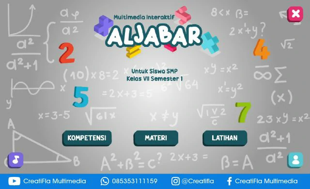 jasa Multimedia Interaktif Matematika Aljabar