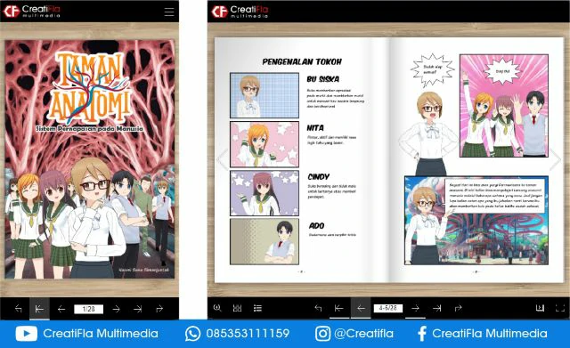 jasa Komik Digital Taman Anatomi Sistem Pernafasan